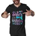 Sister Of The Birthday Girl Mermaid Party Family Matching Men V-Neck Tshirt