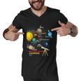 Solar System Planets Never Stop Looking Up Astronomy Men V-Neck Tshirt