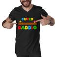 Super Daddio Retro Video Game Tshirt Men V-Neck Tshirt