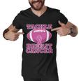 Tackle Breast Cancer Awareness Football Men V-Neck Tshirt