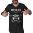 Tattooed Dad Like A Regular Dad Except More Of A Badass Tshirt Men V-Neck Tshirt