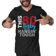 This 80S Baby Still Hangin Tough Men V-Neck Tshirt