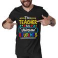 This Teacher Has Awesome Students Puzzle Autism Awareness Men V-Neck Tshirt