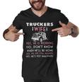 Trucker Trucker Wife Shirt Not Imaginary Truckers WifeShirts Men V-Neck Tshirt