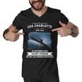 Uss Charlotte Ssn Men V-Neck Tshirt