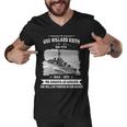 Uss Willard Keith Dd Men V-Neck Tshirt