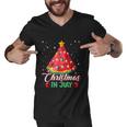 Watermelon Christmas Tree Christmas In July Summer Vacation Men V-Neck Tshirt