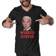 Wicked Stupid Funny Joe Biden Boston Men V-Neck Tshirt