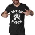 Wolf Pack Wolf   Family Matching   Men V-Neck Tshirt