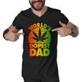Worlds Dopest Dad Tshirt Men V-Neck Tshirt