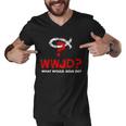 Wwjd What Would Jesus Do Men V-Neck Tshirt