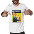 We Can Do It Rosie The Riveter Feminist Men V-Neck Tshirt