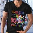 10Th Birthday Gift Girls This Girl Is Now 10 Double Digits Funny Gift Men V-Neck Tshirt