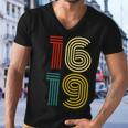 1619 Vintage Retro Men V-Neck Tshirt