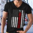 Firefighter Retro American Flag Firefighter Dad 4Th Of July Fathers Day Men V-Neck Tshirt