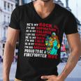 Firefighter Proud To Be A Firefighter Wife Fathers Day Men V-Neck Tshirt