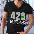 420 Munchies Weed Leaf Men V-Neck Tshirt