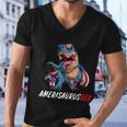 4Th July Tfunny Giftrex America Dinosaur Independence Day Patriot Usa Gift Men V-Neck Tshirt