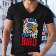 4Th Of July American Flag Bald Eagle Mullet Play Free Bird Gift Men V-Neck Tshirt