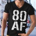 80 Af 80Th Birthday Men V-Neck Tshirt