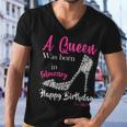 A Queen Was Born In February Birthday Men V-Neck Tshirt