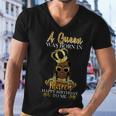 A Queen Was Born In March Happy Birthday Graphic Design Printed Casual Daily Basic Men V-Neck Tshirt