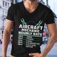 Aircraft Technician Hourly Rate Airplane Plane Mechanic Men V-Neck Tshirt