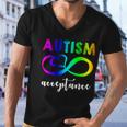 Autism Acceptance Rainbow Tshirt Men V-Neck Tshirt