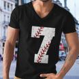 Baseball Softball Lover Seven Years Funy 7Th Birthday Boy Men V-Neck Tshirt