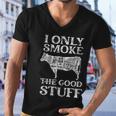 Bbq Smoker I Only Smoke The Good Stuff Men V-Neck Tshirt