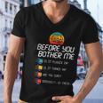 Before You Bother Me Funny Tech Support Funny Gift Techies Day Gift Graphic Design Printed Casual Daily Basic Men V-Neck Tshirt