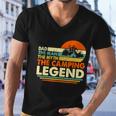 Camper Funny Camping Dad Man Myth Legend Father Vintage Men V-Neck Tshirt