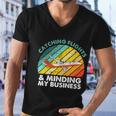 Catching Flights & Minding My Business Vintage V2 Men V-Neck Tshirt