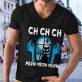 Ch Ch Ch Meow Moew Moew Cat Halloween Quote Men V-Neck Tshirt