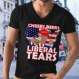 Cheers Beers Liberal Tears Pro Trump Men V-Neck Tshirt