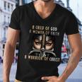 Child Of God Woman Of Faith Warrior Of Christ Tshirt Men V-Neck Tshirt