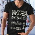 Choose Your Weapon Gaming Controllers Console Gamer Funny Tshirt Men V-Neck Tshirt