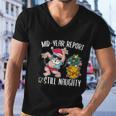 Christmas In July Funny Mid Year Report Still Naughty Men V-Neck Tshirt