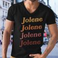 Classic Vintage Style Colors Jolene Men V-Neck Tshirt