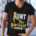 Construction Birthday Party Digger Aunt Birthday Crew Graphic Design Printed Casual Daily Basic Men V-Neck Tshirt