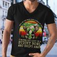 Cool Elephant Smoking Weed Bong Marijuana Cannabis Stoner Men V-Neck Tshirt