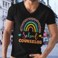 Cute School Counselor Rainbow Men V-Neck Tshirt