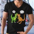 Dinosaur Trex Hug Me Im Trying Men V-Neck Tshirt