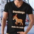 Donkeys Smile Cute Mule Cute Gift Men V-Neck Tshirt