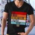 Eat Sleep Basketball Repeat Vintage Basketball Player Basketball Hoop Men V-Neck Tshirt