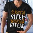 Eat Sleep Beach Repeat V2 Men V-Neck Tshirt
