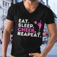 Eat Sleep Cheer Repeat Meaningful Gift Cheerleader Cheerleading Cheering Gift Men V-Neck Tshirt