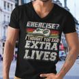 Extra Lives Funny Video Game Controller Retro Gamer Boys V10 Men V-Neck Tshirt