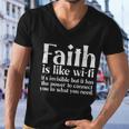 Faith Is Like Wifi God Jesus Religious Christian Men Women Men V-Neck Tshirt