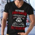 Firefighter Retired Firefighter I Survived Because The Fire Inside Me V2 Men V-Neck Tshirt
